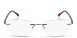 Pure Rimless Oval Eyeglasses in Pink – Product Photo 1