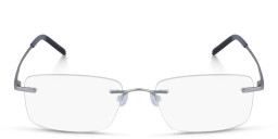 Pure Rimless Rectangle Eyeglasses in Grey – Product Photo 1
