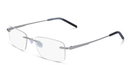 Pure Rimless Rectangle Eyeglasses in Grey – Product Photo 2