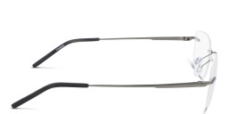 Pure Rimless Rectangle Eyeglasses in Gunmetal – Product Photo 3