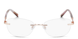 Pure Rimless Square Eyeglasses in Pink – Product Photo 1