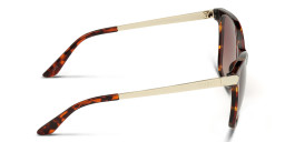 Shop Guess Square Sunglasses in Havana online.