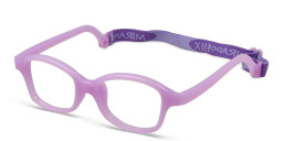Mira Flex Kids Square Eyeglasses in Purple – Product Photo 2