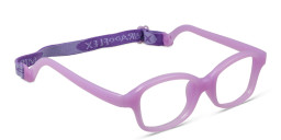 Mira Flex Kids Square Eyeglasses in Purple – Product Photo 3