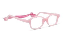 Mira Flex Kids Square Eyeglasses in Pink – Product Photo 3