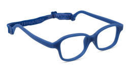 Mira Flex Kids Square Eyeglasses in Blue – Product Photo 3
