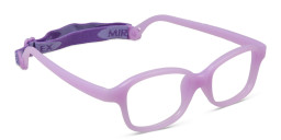 Mira Flex Kids Square Eyeglasses in Purple – Product Photo 3