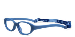 Shop Mira Flex Kids Rectangle Eyeglasses in Blue online.