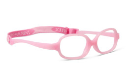 Mira Flex Kids Round Eyeglasses in Pink – Product Photo 3