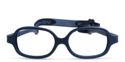 Mira Flex Kids Round Eyeglasses in Dark Blue – Product Photo 1