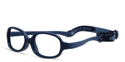 Mira Flex Kids Round Eyeglasses in Dark Blue – Product Photo 2