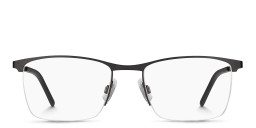 Hugo Boss Half-Rim Square Eyeglasses in Black – Product Photo 1