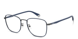 Polaroid Wide Square Eyeglasses in Grey – Product Photo 2