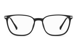 Polaroid Unisex Rectangle Eyeglasses in Black – Product Photo 1