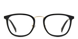 Shop Polaroid Unisex Square Eyeglasses in Black online.