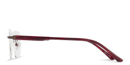 Sojo Rimless Square Eyeglasses in Brown – Product Photo 2