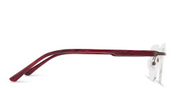 Sojo Rimless Square Eyeglasses in Brown – Product Photo 3