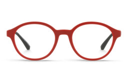 Emporio Armani Kids Round Eyeglasses in Dark Red – Product Photo 1