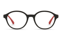 Emporio Armani Eagle Logo Kids Round Eyeglasses in Black – Product Photo 1