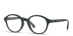 Emporio Armani Kids Round Eyeglasses in Green – Product Photo 2