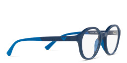 Emporio Armani Kids Round Eyeglasses in Dark Blue – Product Photo 4