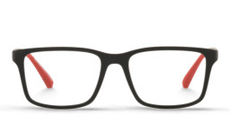 Emporio Armani Eagle Logo Kids Rectangle Eyeglasses in Black – Product Photo 1