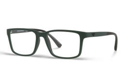 Emporio Armani Kids Rectangle Eyeglasses in Green – Product Photo 2