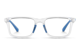 Emporio Armani Eagle Logo Kids Rectangle Eyeglasses in Clear – Product Photo 1