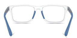 Emporio Armani Eagle Logo Kids Rectangle Eyeglasses in Clear – Product Photo 4