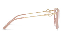 Shop Michael Kors Round Eyeglasses in Pink online.