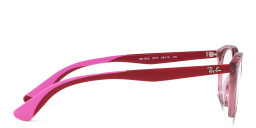 Ray-Ban Junior Cat Eye Eyeglasses in Transparent Pink – Product Photo 3