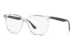Shop Ray-Ban Square Eyeglasses in Transparent online.
