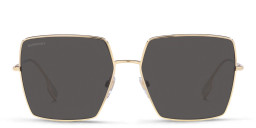 BURBERRY Oversized Square Sunglasses in Light Gold – Product Photo 1