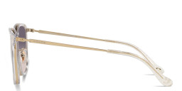 Shop Coach Logo-Engraved Square Sunglasses in Gold online.