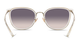 Shop Coach Logo-Engraved Square Sunglasses in Gold online.