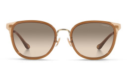 Shop Coach Logo-Engraved Square Sunglasses in Brown online.