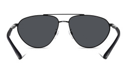 Emporio Armani Aviator Sunglasses in Matte Black – Product Photo 4