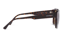 Emporio Armani Square Sunglasses in Shiny Havana – Product Photo 3