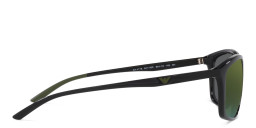 نظارة شمسية بإطار مستطيل من امبوريو أرماني بلون أسود لامع - صورة المنتج 3