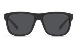 Emporio Armani Pillow Sunglasses in Matte Black/Dark Grey – Product Photo 1