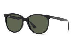 Shop Ray-Ban Square Sunglasses in Black online.