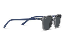 Ray-Ban Junior Leonard Kids Square Sunglasses in Transparent Blue – Product Photo 4