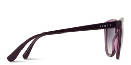 Shop Vogue Eyewear Round Sunglasses in Purple online.