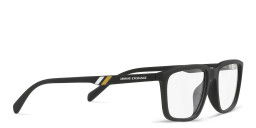 Shop Armani Exchange Logo-Print Wide Rectangle Eyeglasses in Black online.