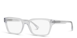 Emporio Armani Logo Print Wide Rectangle Eyeglasses in Clear – Product Photo 3