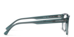 Emporio Armani Wide Rectangle Eyeglasses in Blue – Product Photo 3