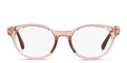 Emporio Armani Junior Eagle Logo Kids Round Eyeglasses in Pink – Product Photo 1