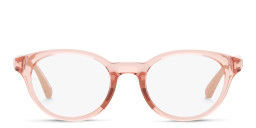 Emporio Armani Junior Kids Round Eyeglasses in Transparent Pink – Product Photo 4