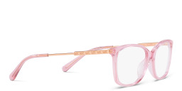 Shop Michael Kors Rectangle Eyeglasses in Rose Gold online.