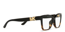 Michael Kors Karlie I Square Eyeglasses in Tortoise – Product Photo 4